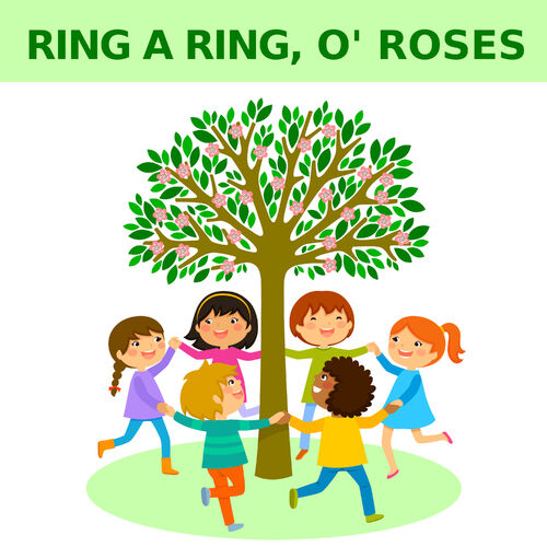 Ring O' Roses Wedding Band With White Diamonds