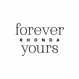 Black and white lettering quote forever yours Vector Image