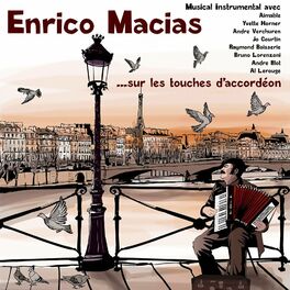 Album cover of Chansons d'Enrico Macias, sur les touches d'accordeon. Musical instrumental avec