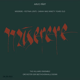Album cover of Arvo Pärt: Miserere