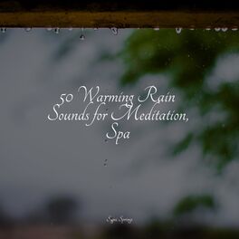 Album cover of 50 Warming Rain Sounds for Meditation, Spa