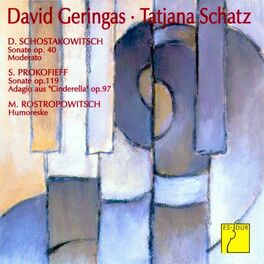 Album cover of Shostakovich: Sonata, Op. 40 & Moderato - Prokofiev: Sonata, Op. 119 & Adagio, Op. 97Bis from Cinderella - Rostropowitsch: Humores
