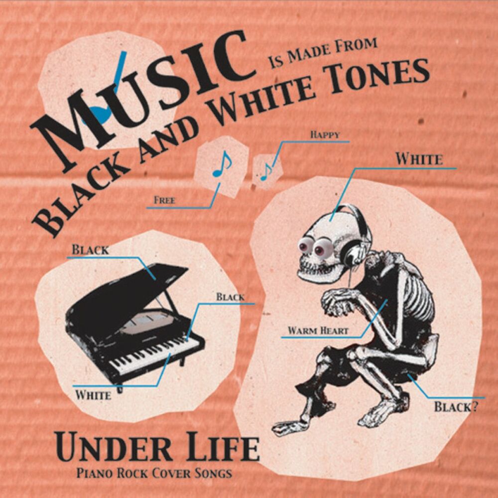 Under life. Music Tones White.