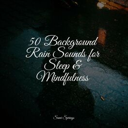 Album cover of 50 Background Rain Sounds for Sleep & Mindfulness