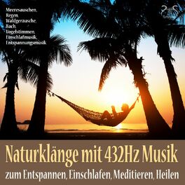 Album cover of Naturklänge mit 432Hz Musik zum Entspannen, Einschlafen, Heilen, Meeresauschen, Regen, Waldgeräusche, Bach, Entspannungsmusik