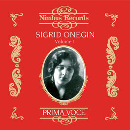 Album cover of Sigrid Onegin Vol. 1