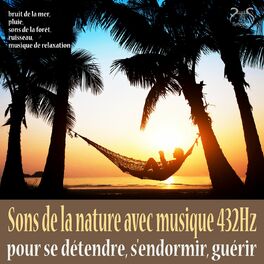 Album cover of Sons de la nature avec musique 432Hz pour se détendre, s'endormir, guérir, bruit de la mer, pluie, sons de la forêt, ruisseau, mus