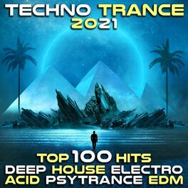 Album cover of Techno Trance 2021 Top 100 Hits - Deep House Electro Acid Psytrance EDM