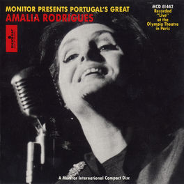 Album cover of Portugal's Great Amália Rodrigues Live at the Olympia Theatre in Paris