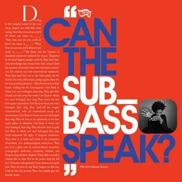 Album cover of Can the Sub_Bass Speak?