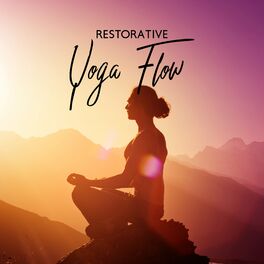 Album cover of Restorative Yoga Flow: Calm Ambient Music for Yoga Practice, Pranayama, Stress Relieve Exercises & Inner Peace