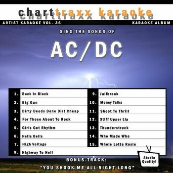 Charttraxx Karaoke Thunderstruck Karaoke Version In The Style Of Ac Dc Listen With Lyrics Deezer