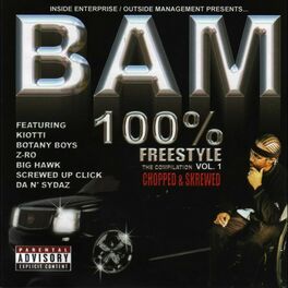 Album cover of 100% Freestyle Compilation, Vol. 1 (Chopped & Skrewed)