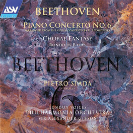 Album cover of Beethoven: Piano Concerto No. 6; Choral Fantasy etc
