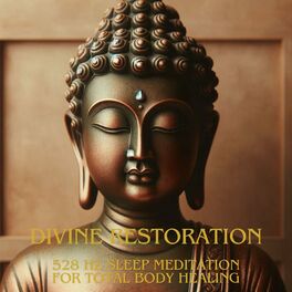 Album cover of Divine Restoration: 528 Hz Sleep Meditation for Total Body Healing