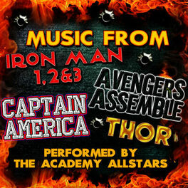 Album cover of Music from Iron Man 1, 2 & 3, Avengers Assemble, Captain America & Thor