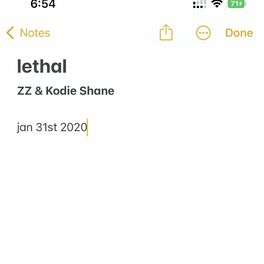 Album cover of lethal (feat. Kodie Shane)