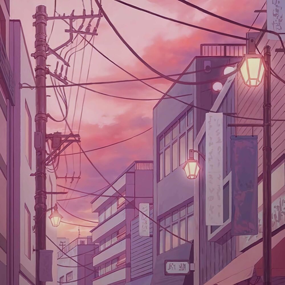 Эстетика аниме улиц