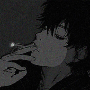 Download Girl With Cigarette Dark Aesthetic Anime Pfp Wallpaper