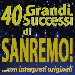 Album cover of 40 Grandi Successi di SANREMO! ...con interpreti originali