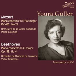 Album cover of Youra Guller: Mozart and Beethoven