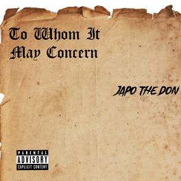 Album cover of To Whom It May Concern