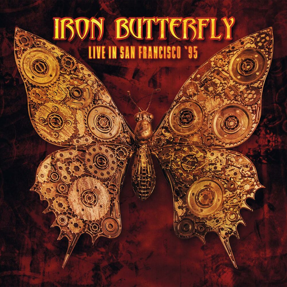 Iron butterfly in a gadda da vida. Iron Butterfly Live 1970. Iron Butterfly "Live". Железная бабочка группа. Обложка альбома бабочка.