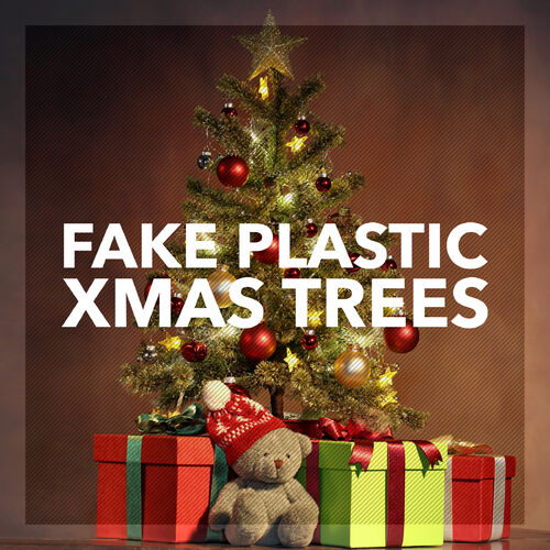 plastic xmas trees