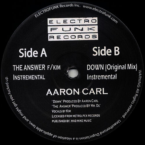 Aaron Carl - Down (Original Mix): listen with lyrics | Deezer