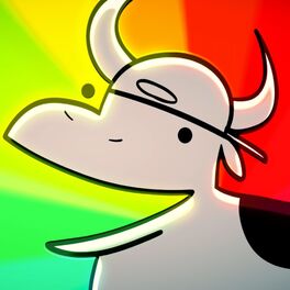 Album cover of Real Man! (skateboarding cow song)
