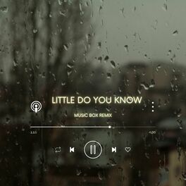 Album cover of Little Do You Know (Music Box Remix)
