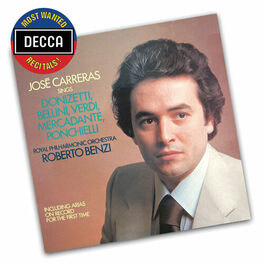 Album cover of José Carreras Sings Donizetti, Bellini, Verdi, Mercadente, Ponchielli