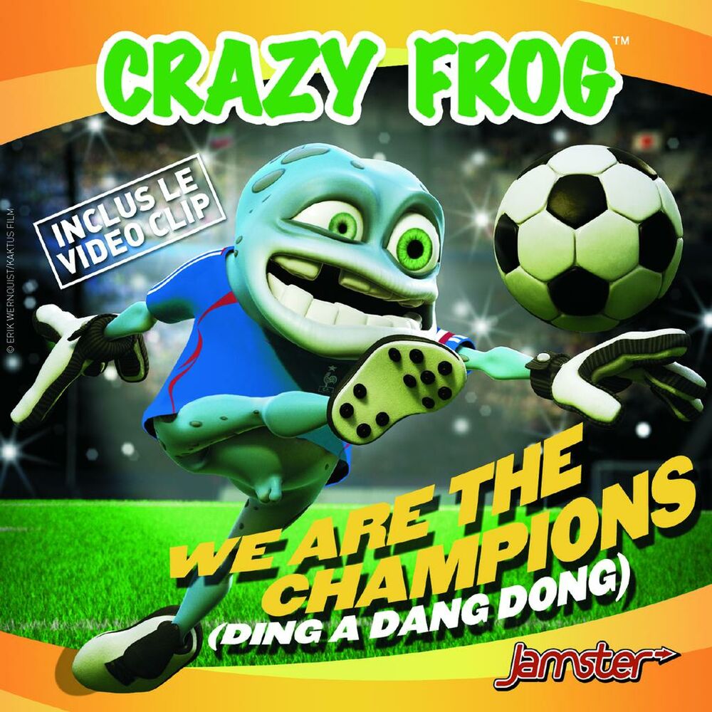 Старые песни лягушка. Crazy Frog. Группа Crazy Frog. Crazy Frog we are the Champions 2006. Crazy Frog Axel f альбом.