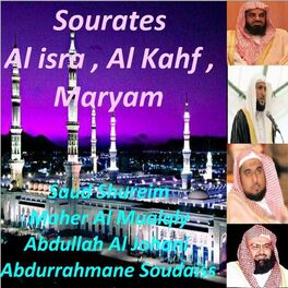 Album cover of Sourates Al Isra, Al Kahf, Maryam (Quran)