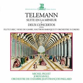 Album cover of Telemann: Suite en la mineur, Concertos pour flûte à bec, viole de gambe & hautbois baroque