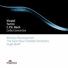 Album cover of Vivaldi, Tartini & Bach, CPE : Cello Concertos (- Elatus)