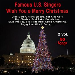 Album cover of Famous U.S. Singers Wish You a Merry Christmas (2 Vol. 50 Songs)