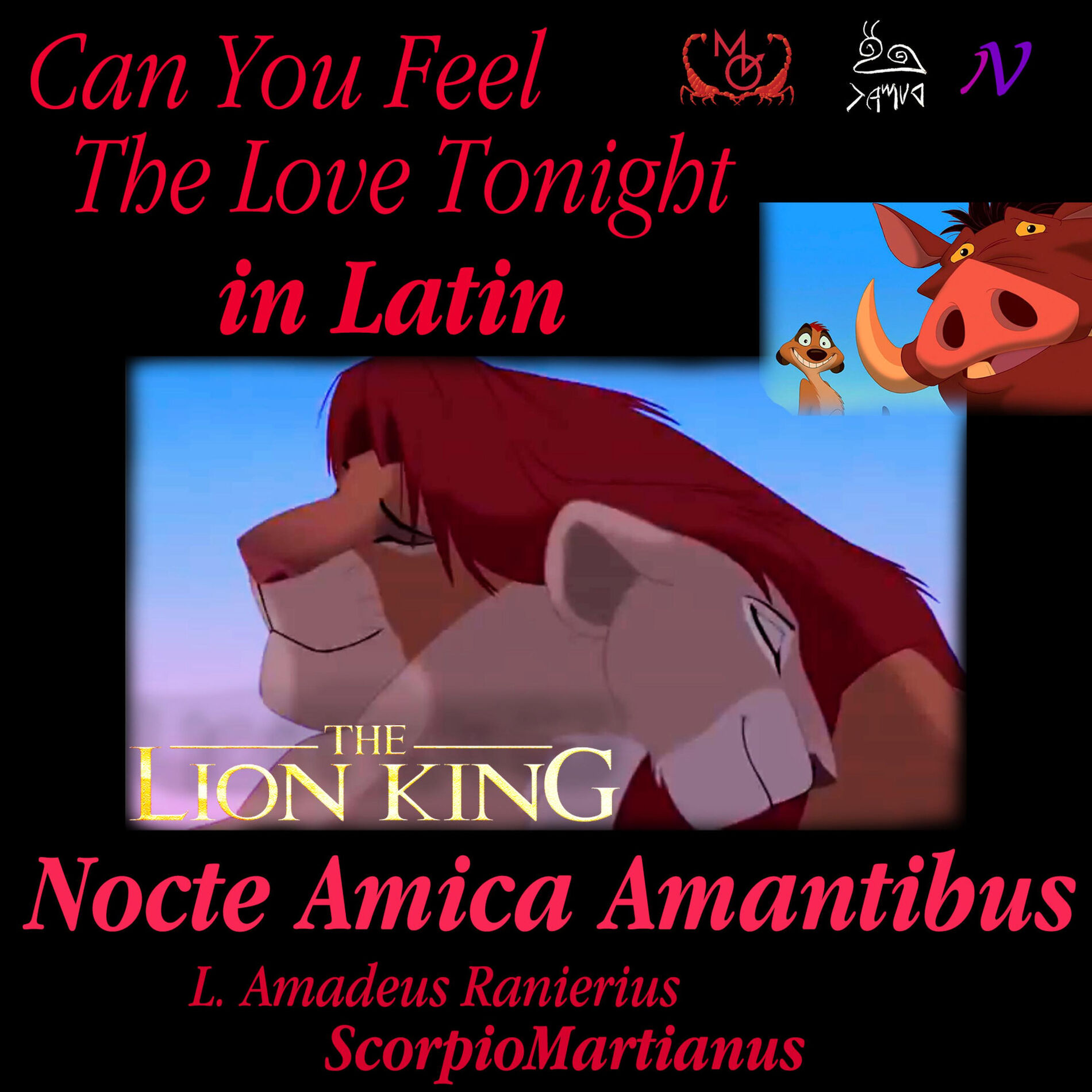 Luke Amadeus Ranieri - Can You Feel the Love Tonight (In Latin) Lion King  [Nocte Amica Amantibus]: тексты и песни | Deezer