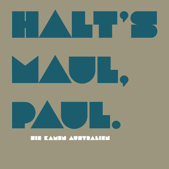 Halt's Maul, Paul cover