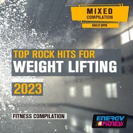 Album cover of Top Rock Hits For Weight Lifting 2023 Fitness Compilation 128 Bpm