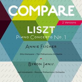 Album cover of Liszt: Piano Concerto No. 1, Annie Fischer vs. Byron Janis