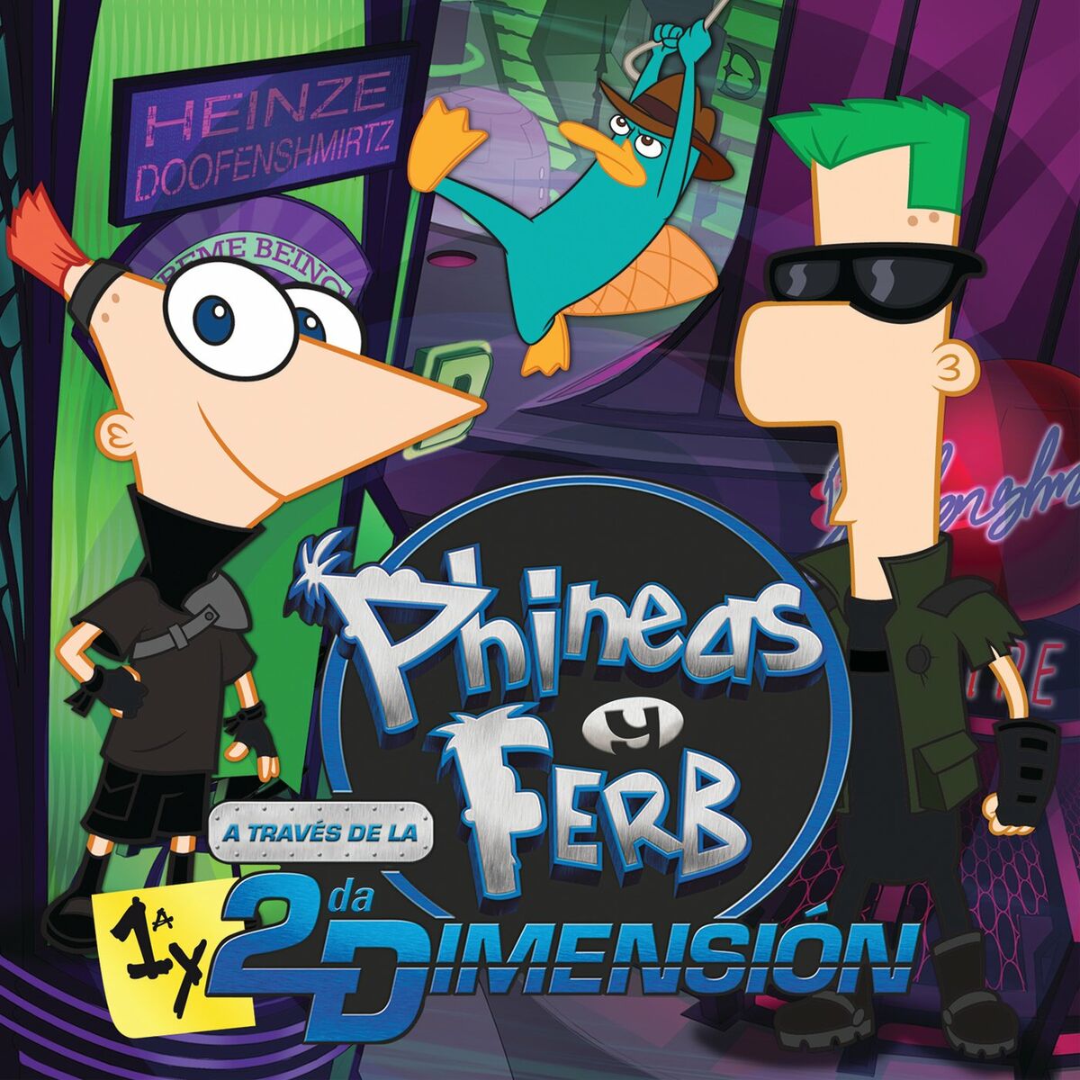 Varios Artistas - Phineas y Ferb: A Través de la 1a y 2da Dimensión: letras  y canciones | Escúchalas en Deezer