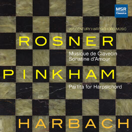 Album cover of Rosner and Pinkham: 20th Century Harpsichord Music