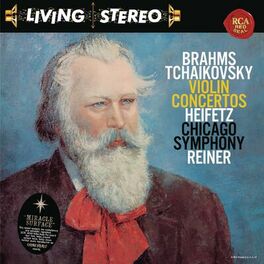Album cover of Brahms: Violin Concerto in D Major, Op. 77 - Tchaikovsky: Violin Concerto in D Major, Op. 35 (Heifetz Remastered)