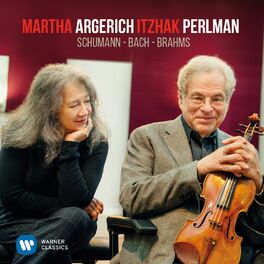 Album cover of Perlman & Argerich play Schumann, Bach & Brahms