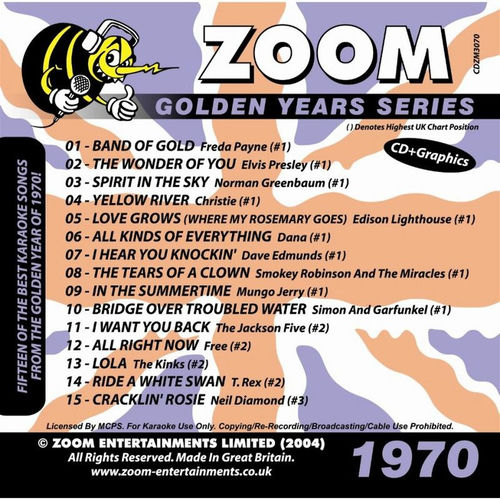Zoom Karaoke Zoom Karaoke Golden Years 1970 lyrics and songs Deezer