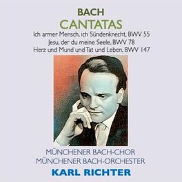 Album cover of Bach Cantatas · Ich armer Mensch, ich Sündenknecht, BWV 55 · Jesu, der du meine Seele, BWV 78 · Herz und Mund und Tat und Leben, B