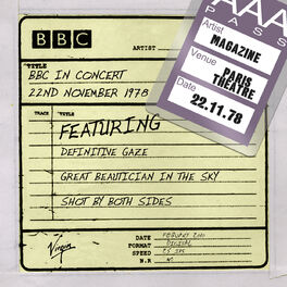 Album cover of BBC In Concert 22nd November 1978
