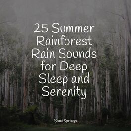 Album cover of 25 Summer Rainforest Rain Sounds for Deep Sleep and Serenity