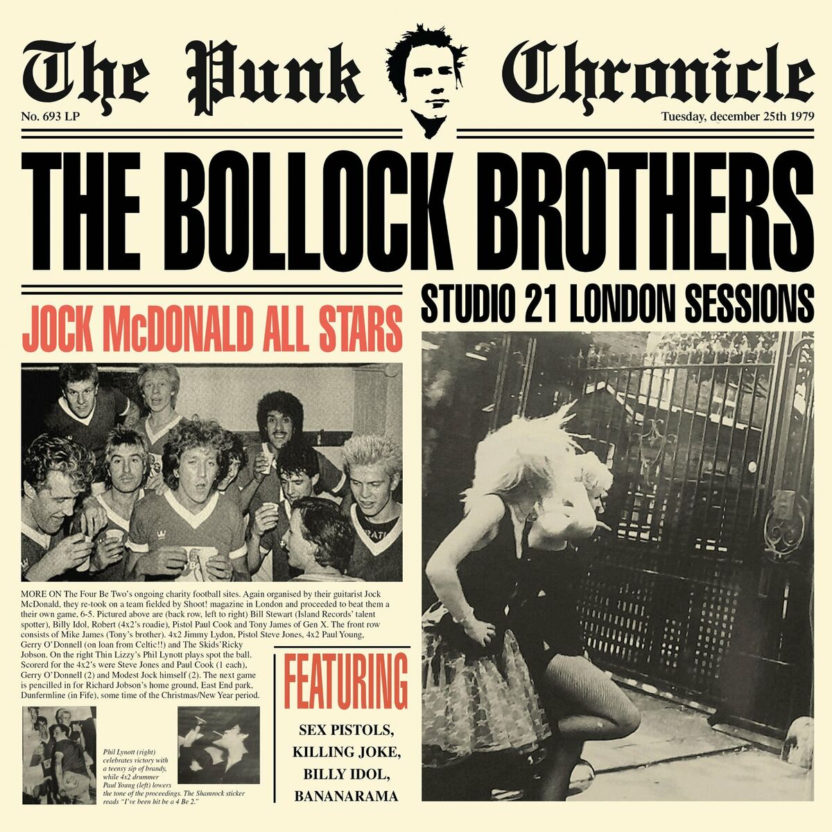 The Bollock Brothers - Never Mind The Bollocks 1983: lyrics and songs |  Deezer